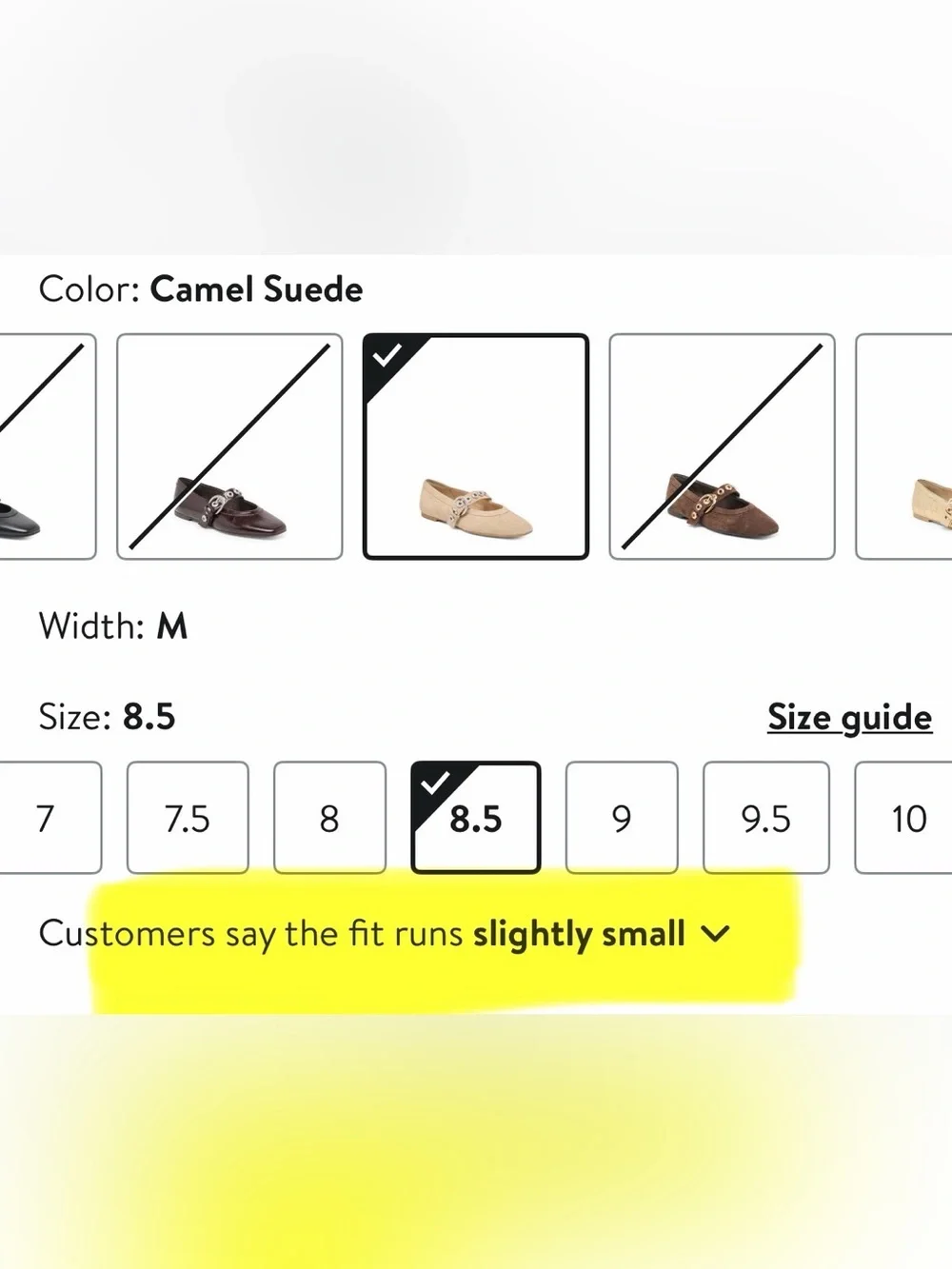 NWT Marten Mary Jane Ballet Flats - Camel Suede by Dolce Vita